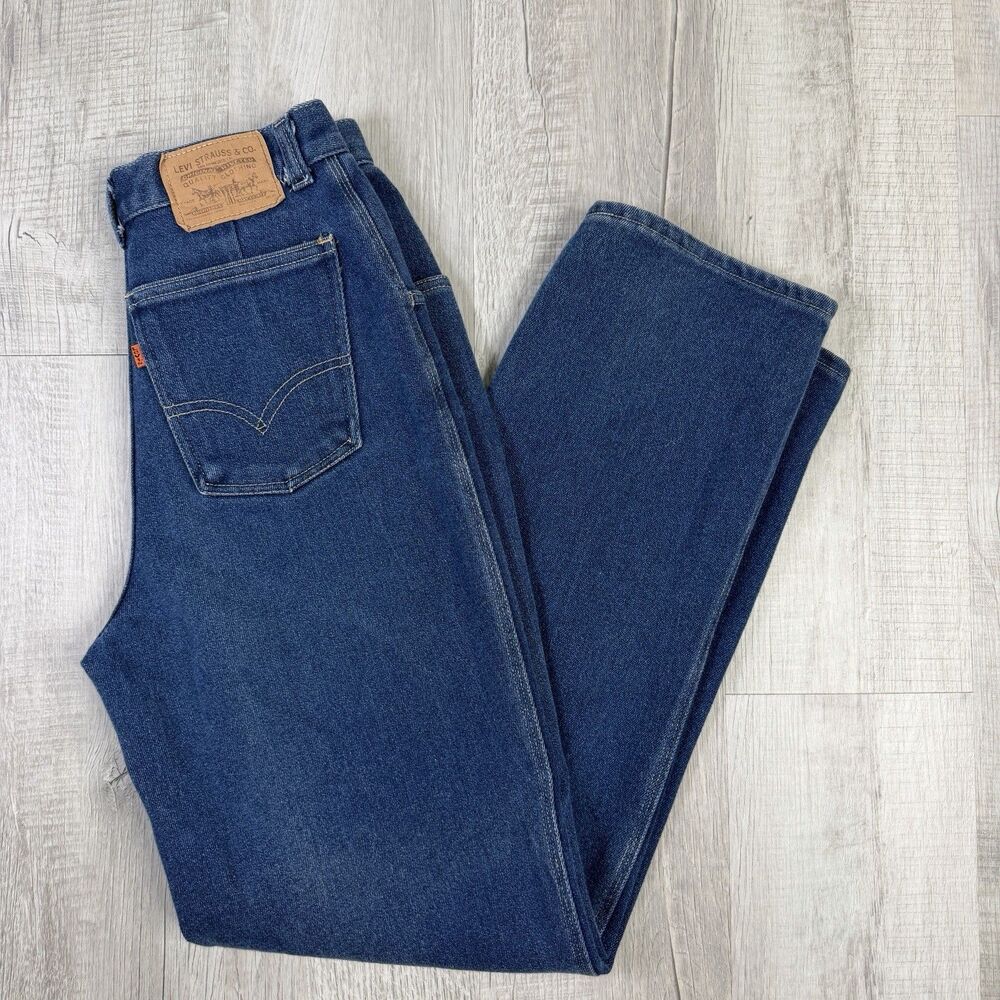 Levi’s Vintage Orange Tab High Rise Denim Jeans Women's Size 14 Buttermom Soft I